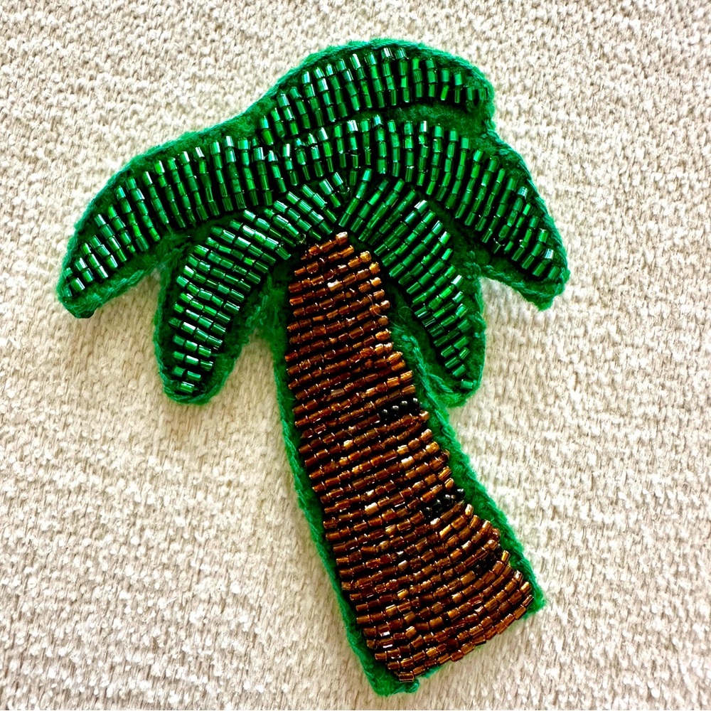 NEW Beaded Palm Tree Pin‎